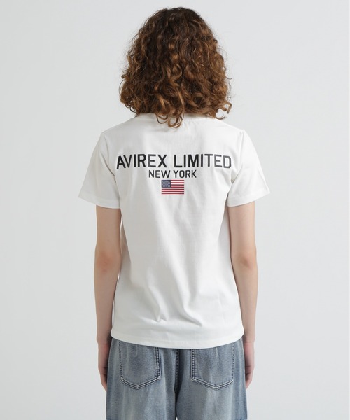 AVIREX(アヴィレックス)の「《WEB&DEPOT限定》AVIREX LIMITED NY T-SHIRT(Tシャツ/カットソー・レディース・ブラック/グレー系カモフラージュ/オフホワイト/ホワイト系・F)」の7枚目の写真