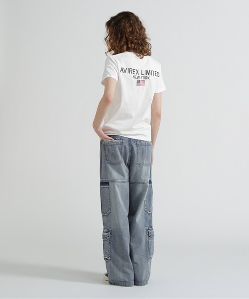 AVIREX(アヴィレックス)の「《WEB&DEPOT限定》AVIREX LIMITED NY T-SHIRT(Tシャツ/カットソー・レディース・ブラック/グレー系カモフラージュ/オフホワイト/ホワイト系・F)」の10枚目の写真