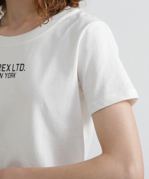 AVIREX(アヴィレックス)の「《WEB&DEPOT限定》AVIREX LIMITED NY T-SHIRT(Tシャツ/カットソー・レディース・ブラック/グレー系カモフラージュ/オフホワイト/ホワイト系・F)」の12枚目の写真