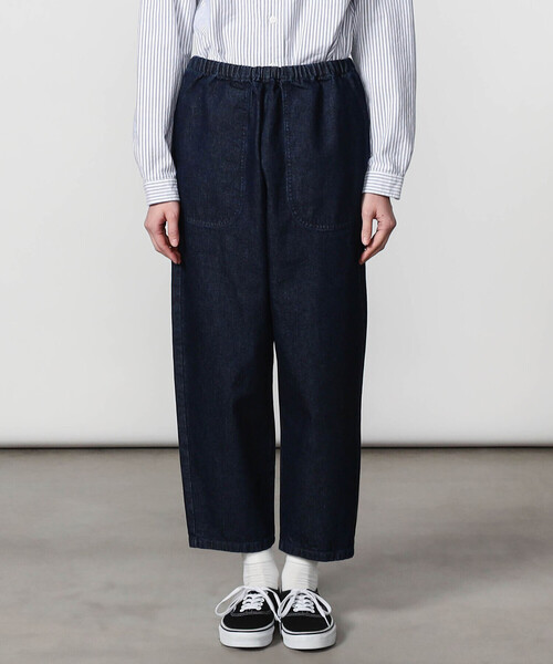 DANTON（ダントン）の「DANTON | デニム イージーパンツ WOMEN（デニムパンツ・レディース・ダークインディゴブルー・36）」の8枚目の写真