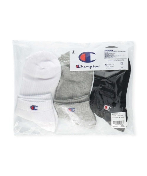 Champion(チャンピオン)の「【3足セット】Champion レディース メンズ Cマーク 消臭糸使用 足底パイル アーチサポート スニーカー丈 ソックス 92897501(ソックス/靴下・メンズ・ブラック/その他3/その他2・S/L/M)」の17枚目の写真