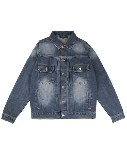 【T16】【FXN Los Angeles/エフエックスエヌ ロサンゼルス】DENIM 3RD JACKET F-0847
