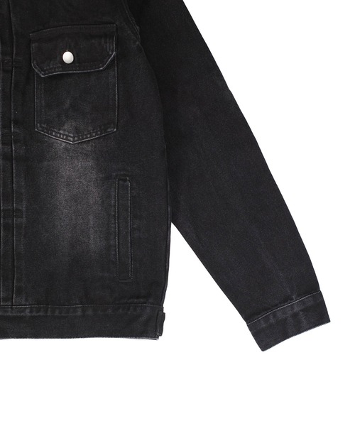 INNOCENT(イノセント)の「【T16】【FXN Los Angeles/エフエックスエヌ ロサンゼルス】DENIM 3RD JACKET F-0847(デニムジャケット・メンズ・ブラック/ダークブルー・MEDIUM/X-LARGE/LARGE/XX-LARGE/SMALL)」の9枚目の写真