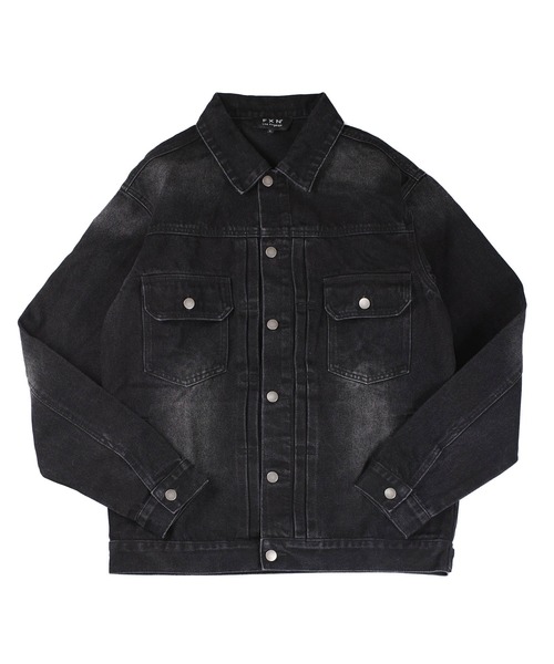 INNOCENT(イノセント)の「【T16】【FXN Los Angeles/エフエックスエヌ ロサンゼルス】DENIM 3RD JACKET F-0847(デニムジャケット・メンズ・ブラック/ダークブルー・MEDIUM/X-LARGE/LARGE/XX-LARGE/SMALL)」の3枚目の写真