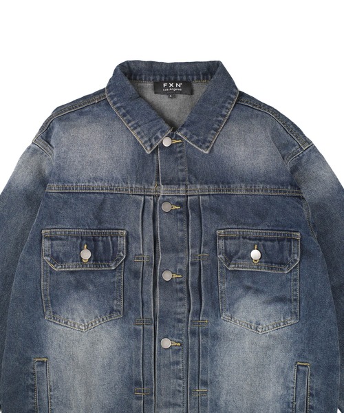 INNOCENT(イノセント)の「【T16】【FXN Los Angeles/エフエックスエヌ ロサンゼルス】DENIM 3RD JACKET F-0847(デニムジャケット・メンズ・ブラック/ダークブルー・MEDIUM/X-LARGE/LARGE/XX-LARGE/SMALL)」の17枚目の写真