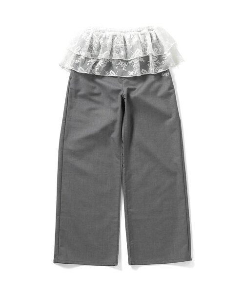 algy(アルジー)の「レースラップセットボトム(その他パンツ・キッズ・インディゴブルー/グレー・130/140/150/160)」の3枚目の写真