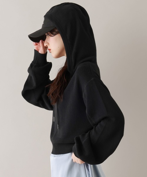 RAGEBLUE(レイジブルー)の「ハイゲージニットショートパーカー(パーカー・レディース・ブラック/ピンク/ホワイト・FREE)」の20枚目の写真