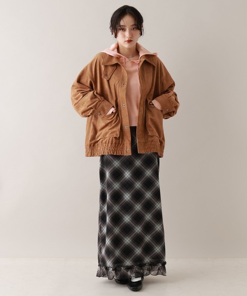 RAGEBLUE(レイジブルー)の「ハイゲージニットショートパーカー(パーカー・レディース・ブラック/ピンク/ホワイト・FREE)」の22枚目の写真