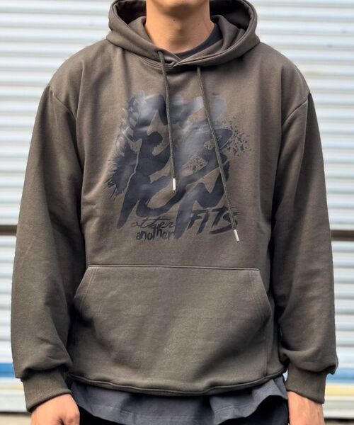 OTHERFITS（アザーフィッツ）の「[起毛/NO起毛] UNREST ブラシ フードパーカー (カーキ)（パーカー・レディース・その他・SMALL/MEDIUM/LARGE/X-LARGE/S-M/M-L/L-XL/XL-XXL）」の7枚目の写真