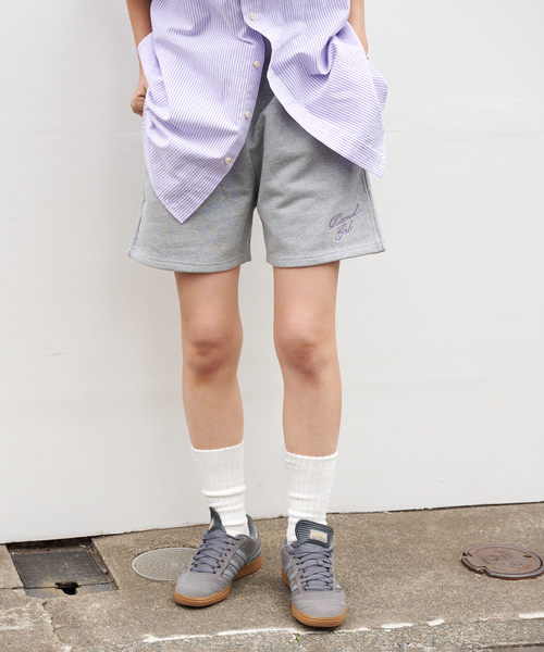OUTDOOR PRODUCTS(アウトドアプロダクツ)の「RATIONAL GIRLロゴ刺繍スウェットショートパンツ(その他パンツ・レディース・グレー/ホワイト・FREE)」の12枚目の写真
