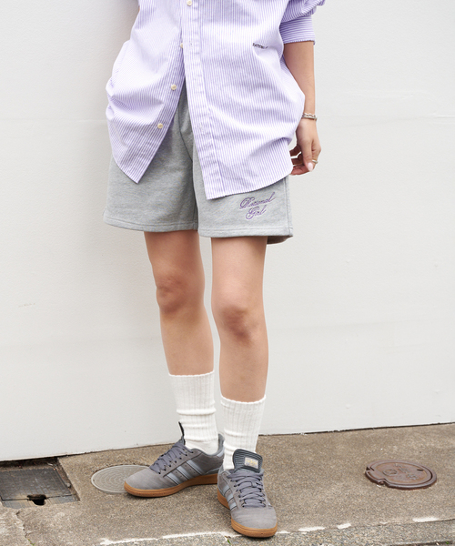 OUTDOOR PRODUCTS(アウトドアプロダクツ)の「RATIONAL GIRLロゴ刺繍スウェットショートパンツ(その他パンツ・レディース・グレー/ホワイト・FREE)」の13枚目の写真