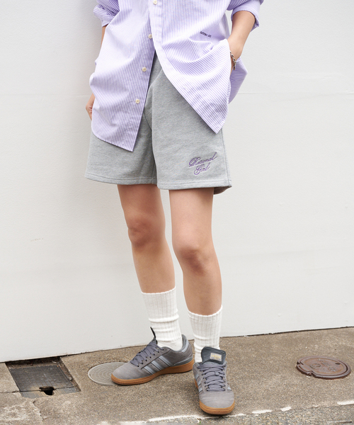 OUTDOOR PRODUCTS(アウトドアプロダクツ)の「RATIONAL GIRLロゴ刺繍スウェットショートパンツ(その他パンツ・レディース・グレー/ホワイト・FREE)」の15枚目の写真