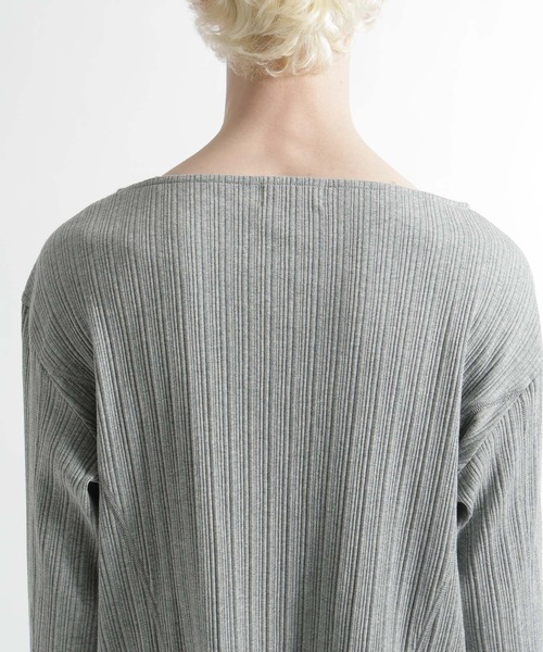 HARE（ハレ）の「ボートネックリブTEE(HARE)（Tシャツ/カットソー・メンズ・ブラック/グレー・FREE）」の19枚目の写真