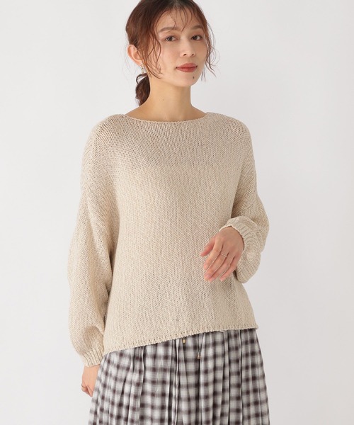 studio CLIP（スタディオクリップ）の「3ゲージリリヤーンニット（ニット/セーター・レディース・ベージュ/イエロー/ブルー/スモーク・FREE）」の9枚目の写真