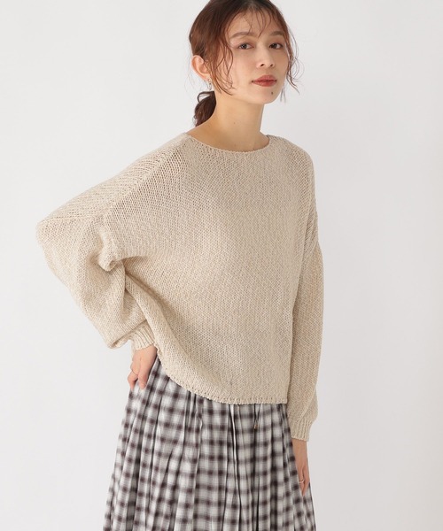 studio CLIP（スタディオクリップ）の「3ゲージリリヤーンニット（ニット/セーター・レディース・ベージュ/イエロー/ブルー/スモーク・FREE）」の10枚目の写真