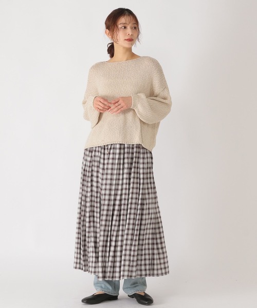 studio CLIP（スタディオクリップ）の「3ゲージリリヤーンニット（ニット/セーター・レディース・ベージュ/イエロー/ブルー/スモーク・FREE）」の11枚目の写真