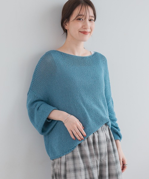 studio CLIP（スタディオクリップ）の「3ゲージリリヤーンニット（ニット/セーター・レディース・ベージュ/イエロー/ブルー/スモーク・FREE）」の11枚目の写真