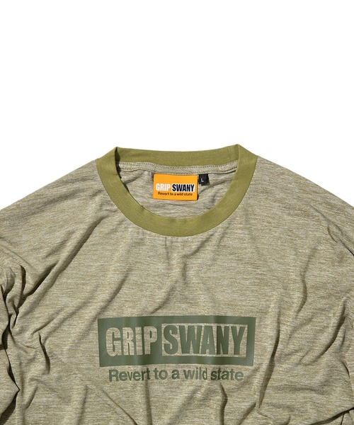 GRIP SWANY（グリップスワニー）の「【GSMCT0008】 BOX LOGO DRY L/S TEE（Tシャツ/カットソー・メンズ・グリーン系その他/ヘザーグレー/ブルー系その他・XL/L/M）」の5枚目の写真