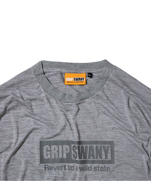 GRIP SWANY（グリップスワニー）の「【GSMCT0008】 BOX LOGO DRY L/S TEE（Tシャツ/カットソー・メンズ・グリーン系その他/ヘザーグレー/ブルー系その他・XL/L/M）」の8枚目の写真