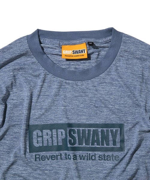 GRIP SWANY（グリップスワニー）の「【GSMCT0008】 BOX LOGO DRY L/S TEE（Tシャツ/カットソー・メンズ・グリーン系その他/ヘザーグレー/ブルー系その他・XL/L/M）」の11枚目の写真