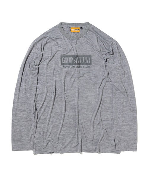 GRIP SWANY（グリップスワニー）の「【GSMCT0008】 BOX LOGO DRY L/S TEE（Tシャツ/カットソー・メンズ・グリーン系その他/ヘザーグレー/ブルー系その他・XL/L/M）」の14枚目の写真