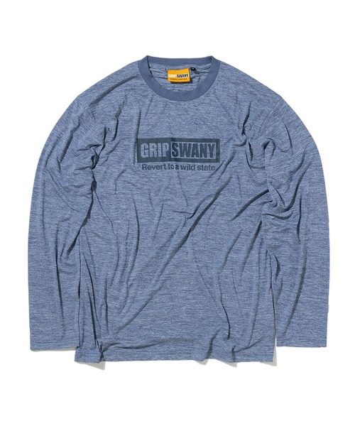 GRIP SWANY（グリップスワニー）の「【GSMCT0008】 BOX LOGO DRY L/S TEE（Tシャツ/カットソー・メンズ・グリーン系その他/ヘザーグレー/ブルー系その他・XL/L/M）」の15枚目の写真