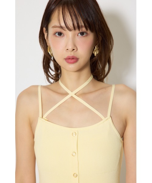rienda(リエンダ)の「ボーダーカーデセットマーメイドニットワンピース 春服(ワンピース・レディース・イエロー・FREE)」の15枚目の写真