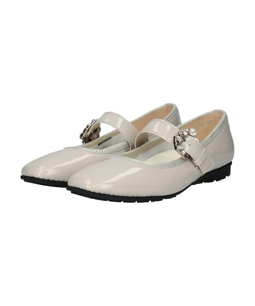 Bridget Birkin(ブリジットバーキン)の「【Bridget Birkin Walk】ビジューメリージェーンパンプス(565241)(パンプス・レディース・ベージュ系その他/グレー系その他/ブラック系その他・23/23.5/24/22.5/24.5)」の1枚目の写真