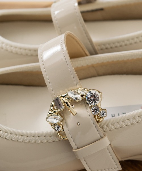 Bridget Birkin(ブリジットバーキン)の「【Bridget Birkin Walk】ビジューメリージェーンパンプス(565241)(パンプス・レディース・ベージュ系その他/グレー系その他/ブラック系その他・23/23.5/24/22.5/24.5)」の8枚目の写真