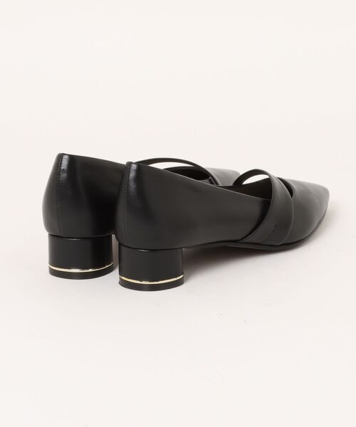 MACKINTOSH LONDON(マッキントッシュ ロンドン)の「ポインテッドトゥアシンメトリーストラップパンプス(パンプス・レディース・ベージュ/ブラック・22.5cm/23.0cm/23.5cm/24.0cm/24.5cm)」の3枚目の写真