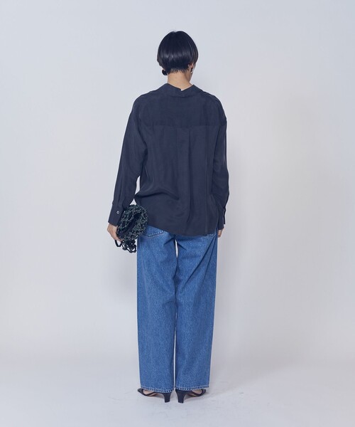 1er Arrondissement(プルミエアロンディスモン)の「【新色】キュプラフィブリルレギュラーカラーシャツ(シャツ/ブラウス・レディース・カーキ/ブラウン系その他4・36/38)」の5枚目の写真