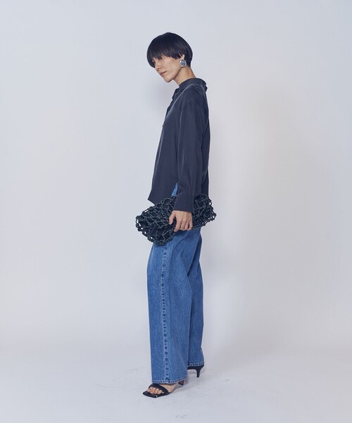 1er Arrondissement(プルミエアロンディスモン)の「【新色】キュプラフィブリルレギュラーカラーシャツ(シャツ/ブラウス・レディース・カーキ/ブラウン系その他4・36/38)」の6枚目の写真