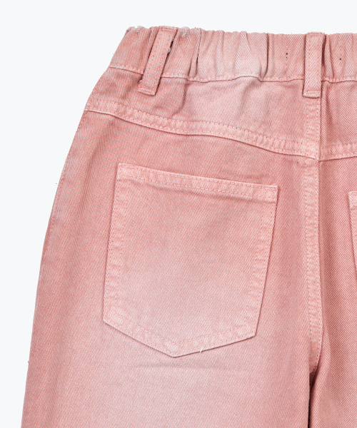 MUSINSA STANDARD KIDS（ムシンサスタンダードキッズ）の「ピグメントワイドデニムパンツ[コーラル]（デニムパンツ・レディース・その他・110/120/130/140/150/160）」の6枚目の写真