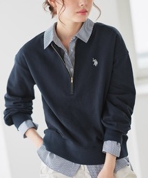 U.S. POLO ASSN. ハーフジップスウェット