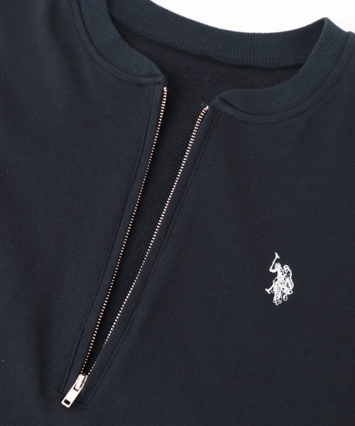 U.S. POLO ASSN.(ユーエスポロアッスン)の「U.S. POLO ASSN. ハーフジップスウェット(スウェット・レディース・オフホワイト/杢グレー/ネイビー・L/M)」の21枚目の写真