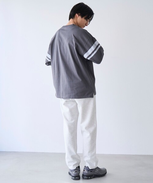 coen(コーエン)の「Repurヘビーコットン七分袖フットボールTシャツ【抗菌性、消臭性】(Tシャツ/カットソー・メンズ・ナチュラル/ダークグレー/ネイビー/ホワイト・S/M/L/XL)」の13枚目の写真