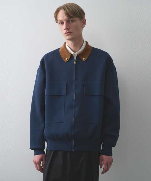 CULLNI（クルニ）の「【CULLNI/クルニ】別注 BIG POCKET ZIP UP KNIT JACKET（ニット/セーター・メンズ・ブラック/ネイビー/ベージュ・2/1）」の3枚目の写真