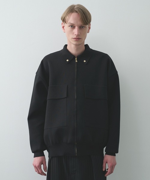 CULLNI（クルニ）の「【CULLNI/クルニ】別注 BIG POCKET ZIP UP KNIT JACKET（ニット/セーター・メンズ・ブラック/ネイビー/ベージュ・2/1）」の4枚目の写真