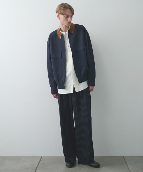 CULLNI（クルニ）の「【CULLNI/クルニ】別注 BIG POCKET ZIP UP KNIT JACKET（ニット/セーター・メンズ・ブラック/ネイビー/ベージュ・2/1）」の10枚目の写真