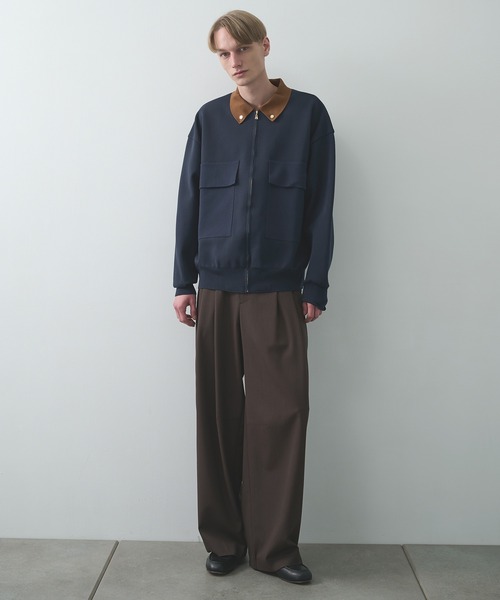 CULLNI（クルニ）の「【CULLNI/クルニ】別注 BIG POCKET ZIP UP KNIT JACKET（ニット/セーター・メンズ・ブラック/ネイビー/ベージュ・2/1）」の11枚目の写真