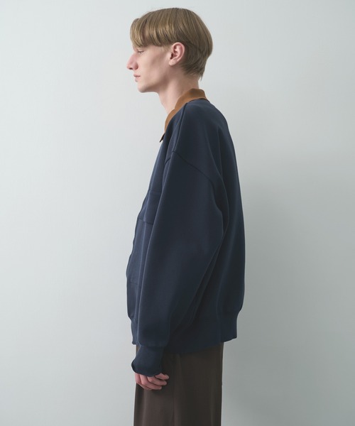 CULLNI（クルニ）の「【CULLNI/クルニ】別注 BIG POCKET ZIP UP KNIT JACKET（ニット/セーター・メンズ・ブラック/ネイビー/ベージュ・2/1）」の12枚目の写真