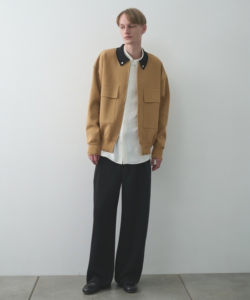 CULLNI（クルニ）の「【CULLNI/クルニ】別注 BIG POCKET ZIP UP KNIT JACKET（ニット/セーター・メンズ・ブラック/ネイビー/ベージュ・2/1）」の7枚目の写真