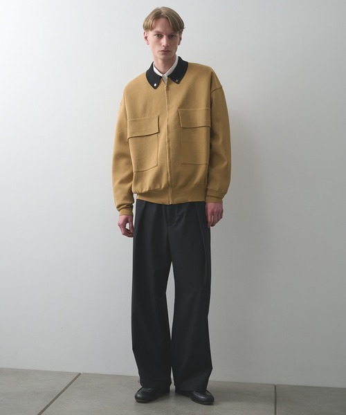 CULLNI（クルニ）の「【CULLNI/クルニ】別注 BIG POCKET ZIP UP KNIT JACKET（ニット/セーター・メンズ・ブラック/ネイビー/ベージュ・2/1）」の18枚目の写真