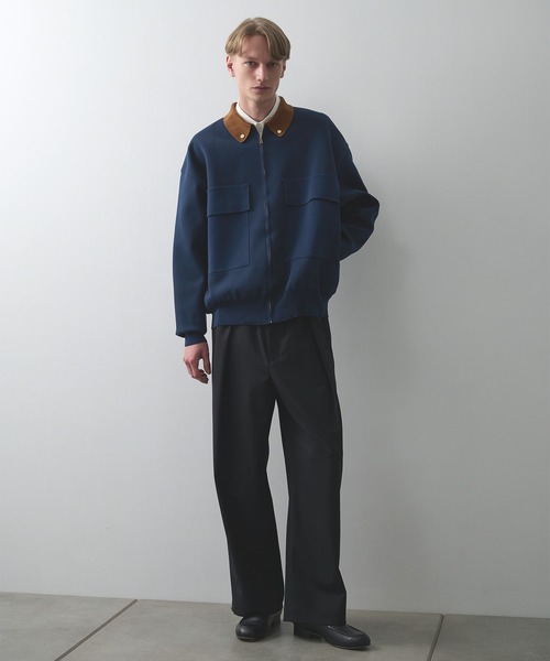 CULLNI（クルニ）の「【CULLNI/クルニ】別注 BIG POCKET ZIP UP KNIT JACKET（ニット/セーター・メンズ・ブラック/ネイビー/ベージュ・2/1）」の21枚目の写真