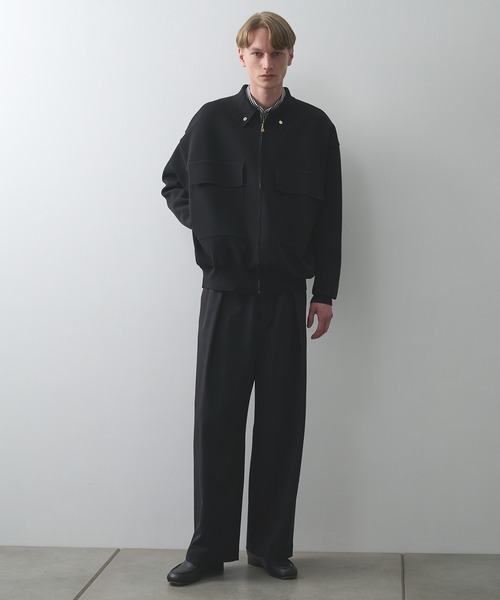 CULLNI（クルニ）の「【CULLNI/クルニ】別注 BIG POCKET ZIP UP KNIT JACKET（ニット/セーター・メンズ・ブラック/ネイビー/ベージュ・2/1）」の14枚目の写真