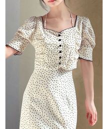 RESEXXY | ピコレーストリミングブラウス【セットアップ着用可能】(シャツ/ブラウス)