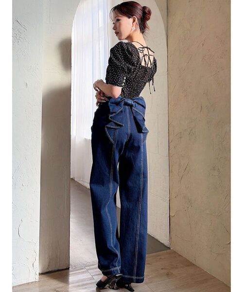 RESEXXY（リゼクシー）の「ピコレーストリミングブラウス【セットアップ着用可能】（シャツ/ブラウス・レディース・レッド/ブラック/アイボリー・FREE）」の15枚目の写真