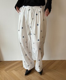 FUULLY STUDIO | シシュウイージーワイドパンツ(その他パンツ)