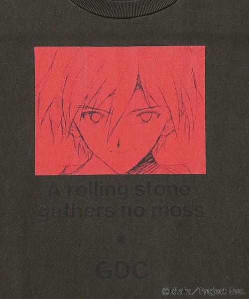 GDC（ジーディーシー）の「【GDC×EVANGELION】Kaworu Nagisa Tee（Tシャツ/カットソー・メンズ・チャコール・SMALL/MEDIUM/LARGE/X-LARGE）」の3枚目の写真