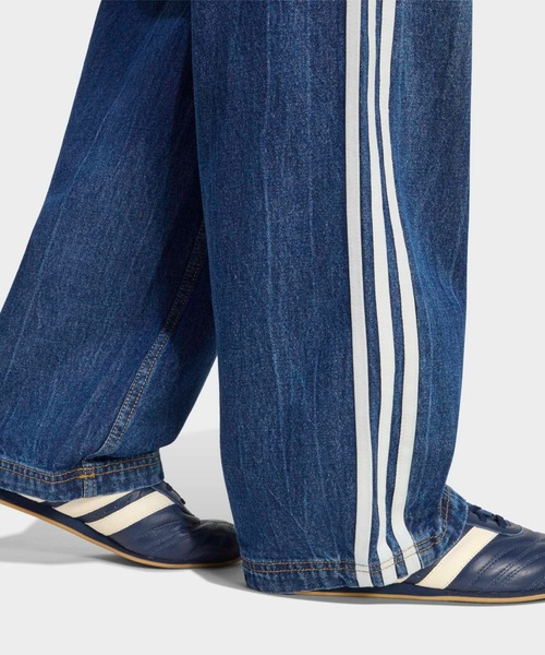 adidas（アディダス）の「adidas/アディダス adidas VINTAGE DAD JEANS ヴィンテージ サイドライン テーパード オーバーサイズ デニムパンツ 2026年春夏（デニムパンツ・レディース・ブルー/ライトブルー・24inch/25inch/26inch/27inch/28inch/29inch/30inch）」の7枚目の写真